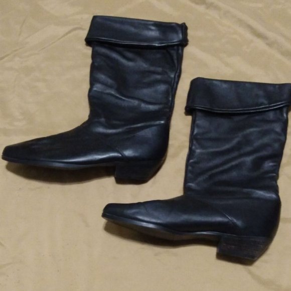 DEXTER vintage black boots, 7  1/2 - Picture 2 of 8